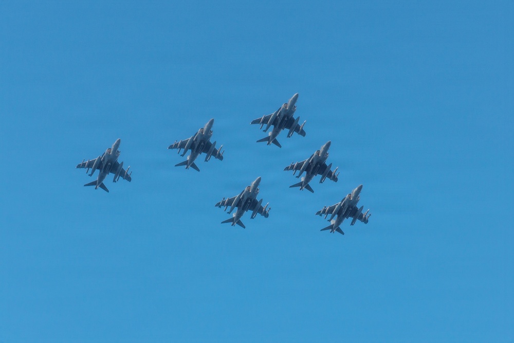 22nd MEU(SOC) | Harrier Flight Operations Aboard the USS Iwo Jima