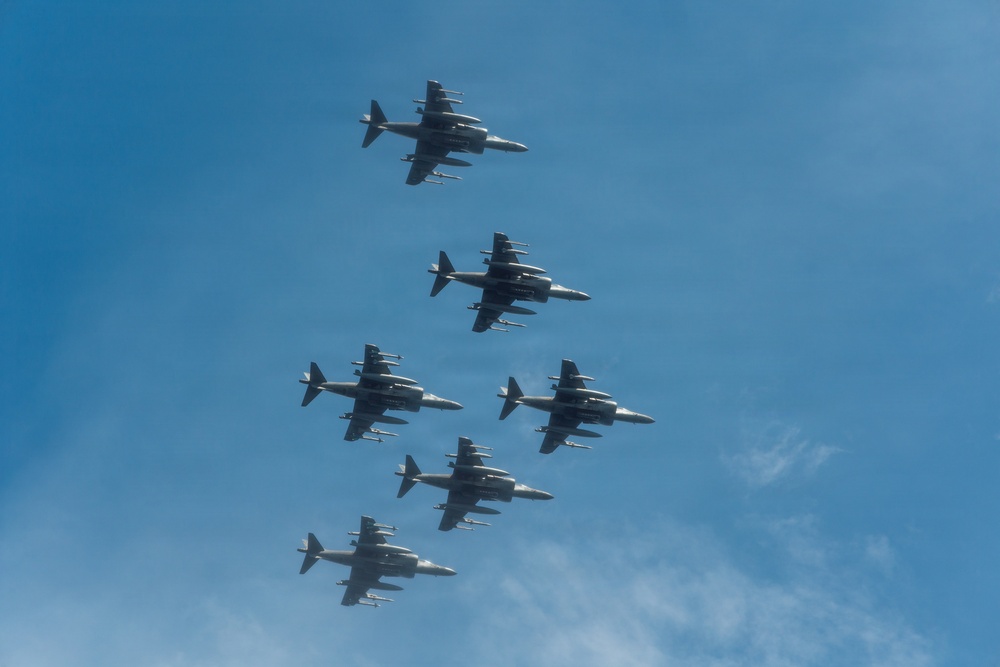 22nd MEU(SOC) | Harrier Flight Operations Aboard the USS Iwo Jima