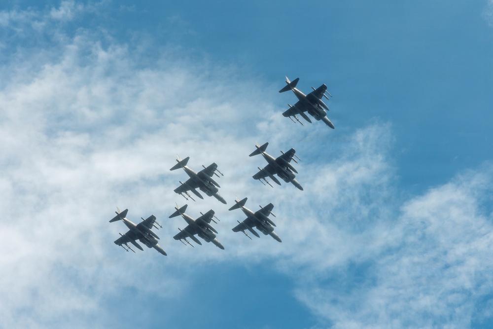22nd MEU(SOC) | Harrier Flight Operations Aboard the USS Iwo Jima