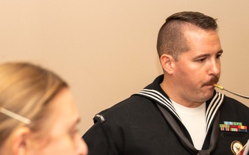 Navy Band Southwest plays during 12-Star holiday party