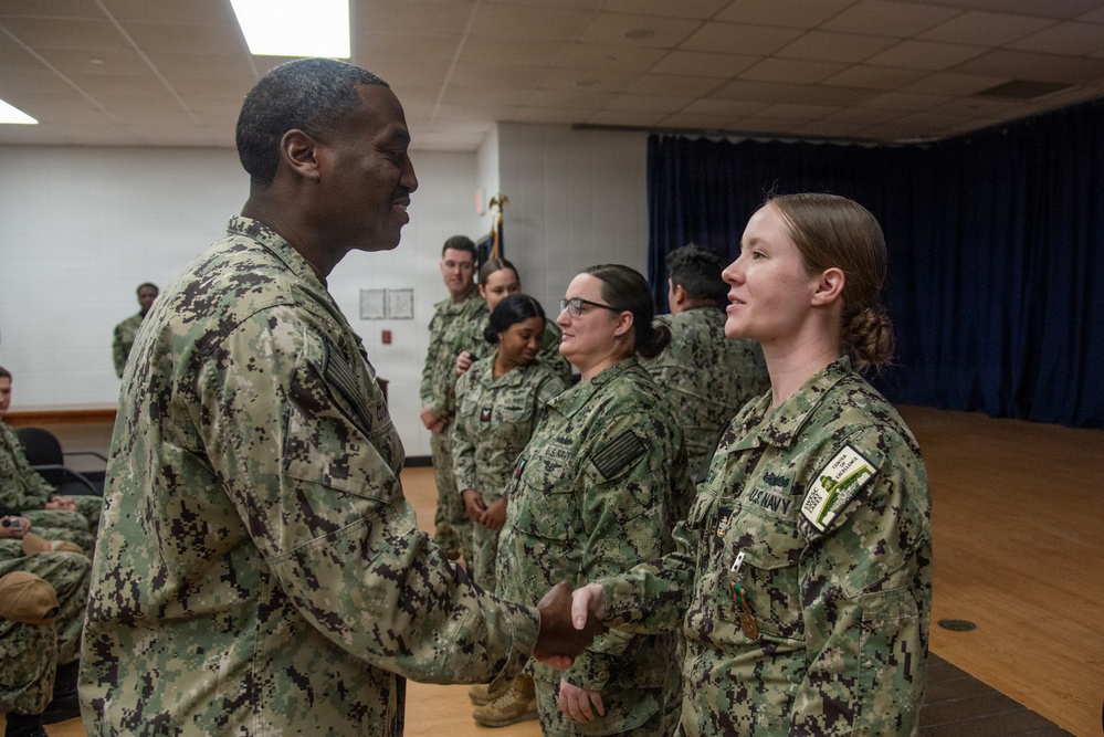 Surface Warfare Engineering Schools Command (SWESC) Great Lakes Holds All Hands Awards Ceremony