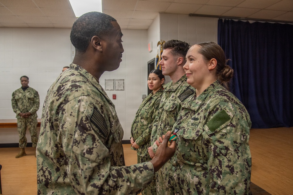 Surface Warfare Engineering Schools Command (SWESC) Great Lakes Holds All Hands Awards Ceremony