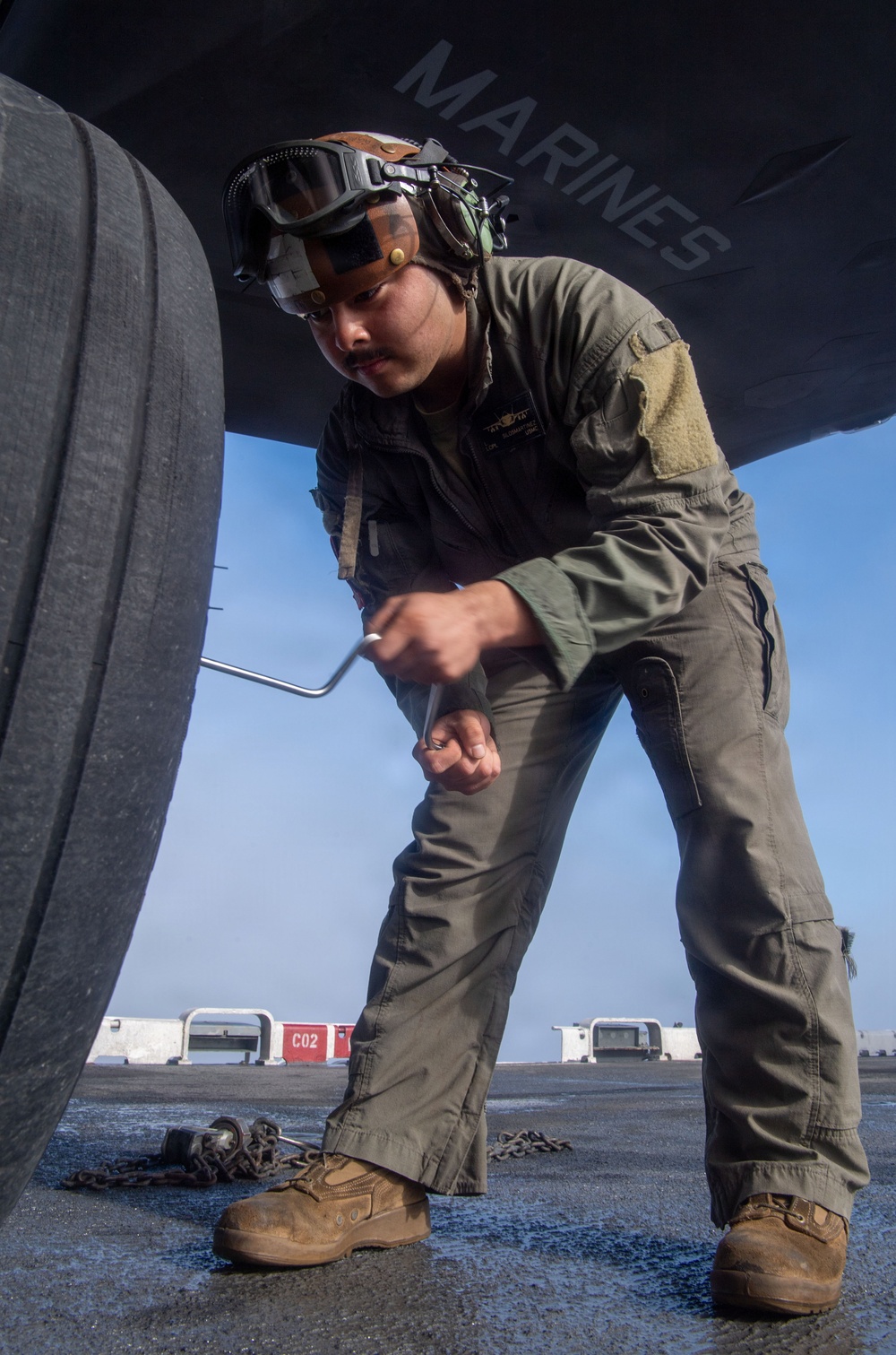 Boxer prepares to conduct flight operations