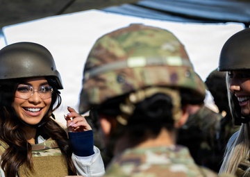 Dallas Cowboys Players and Cheerleaders Visit Fort Sill