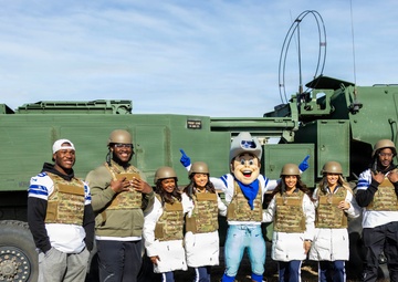 Dallas Cowboys Players and Cheerleaders Visit Fort Sill