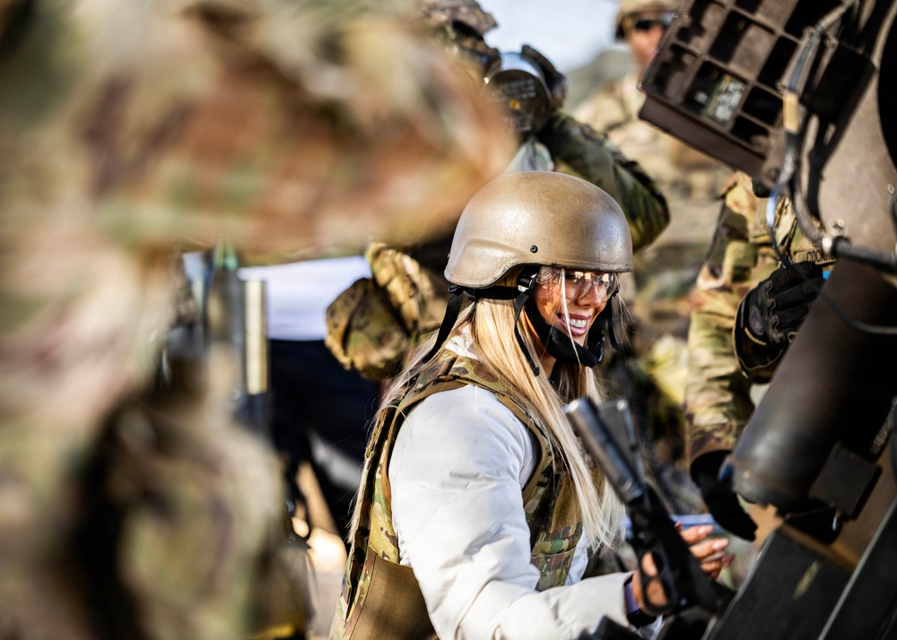 Dallas Cowboys Players and Cheerleaders Visit Fort Sill