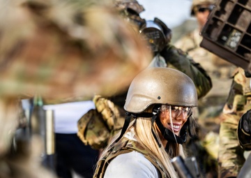 Dallas Cowboys Players and Cheerleaders Visit Fort Sill