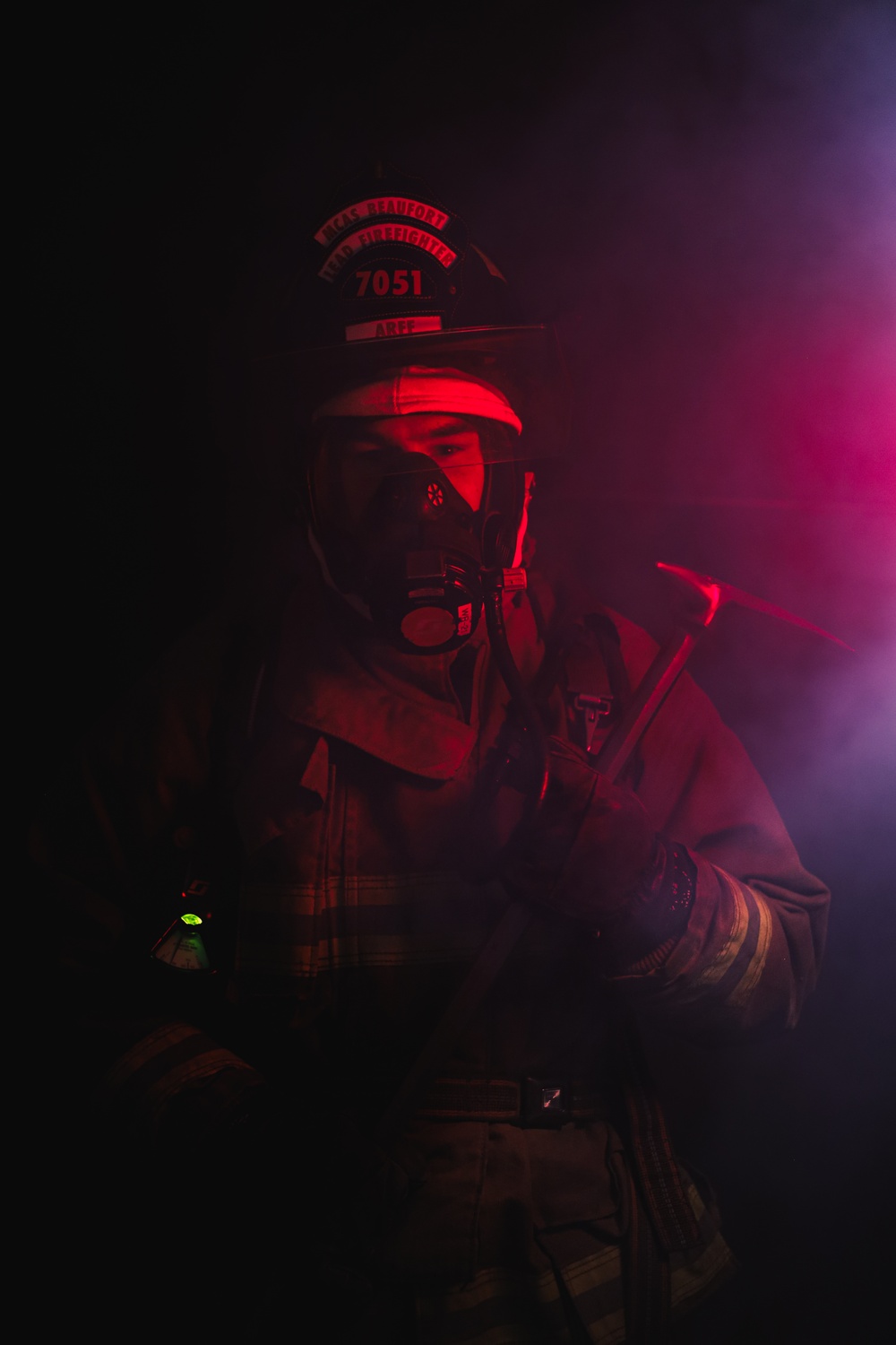 Aircraft Rescue Firefighter Portrait