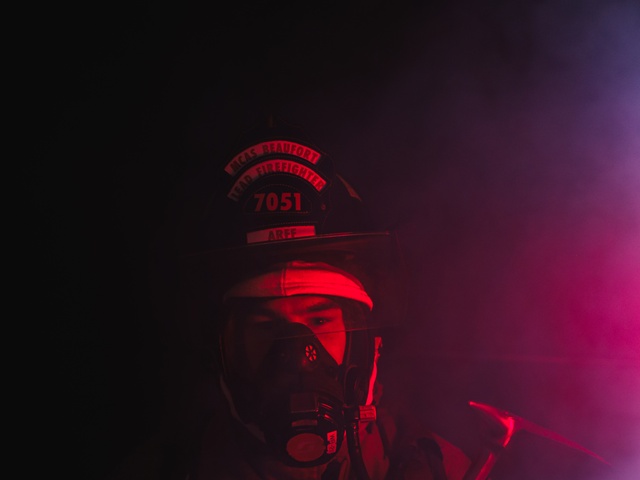 Aircraft Rescue Firefighter Portrait