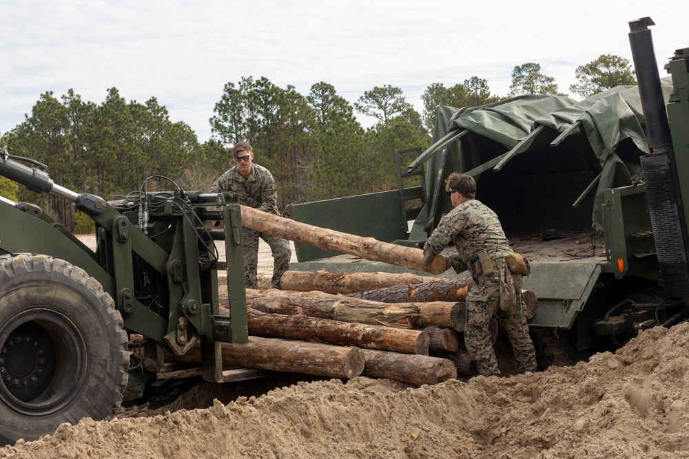 Combat Logistics Battalion 22 Field Fortification Exercise