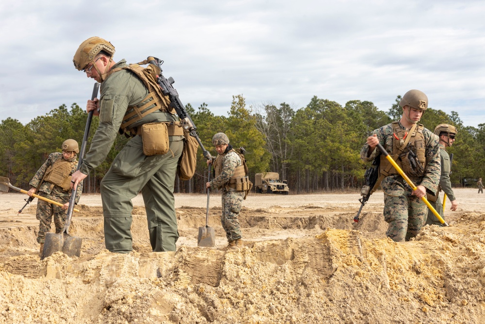 Combat Logistics Battalion 22 Field Fortification Exercise