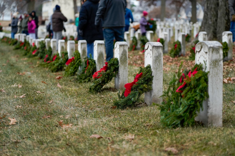 A Wreaths Across America ceremony was held on Fort Leavenworth