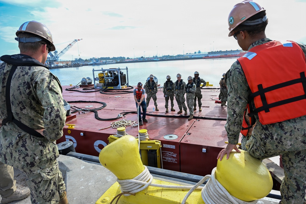NAVFAC EXWC Tests, Evaluates Modular Barge System for Warfighter Needs
