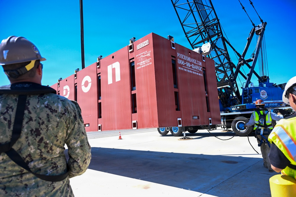 NAVFAC EXWC Tests, Evaluates Modular Barge System for Warfighter Needs