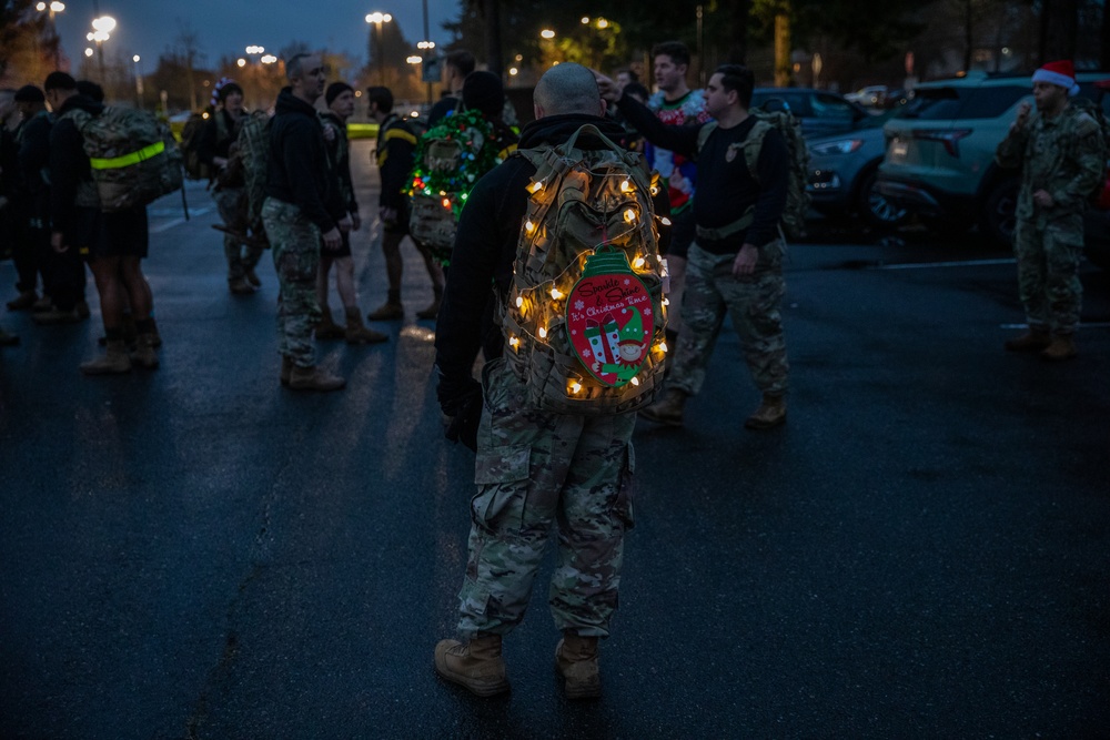 Have Yourself a Merry Little Ruck March: JBLM service members and volunteers spread holiday cheer