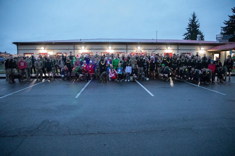 Have Yourself a Merry Little Ruck March: JBLM service members and volunteers spread holiday cheer