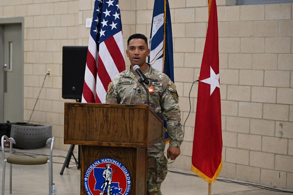 La. Guard’s A Battery, 1-141st Field Artillery, holds departure ceremony ahead of deployment