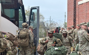 La. Guard’s A Battery, 1-141st Field Artillery, holds departure ceremony ahead of deployment