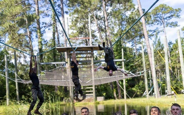 Corporals School class 6-25 conducts confidence course