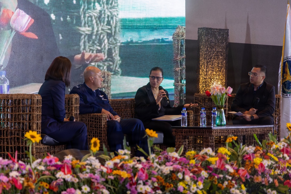 The Adjutant Generals of the Guam And Hawaii Guards answered questions from the Armed Force of the Philippines