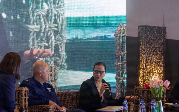 The Adjutant Generals of the Guam And Hawaii Guards answered questions from the Armed Force of the Philippines