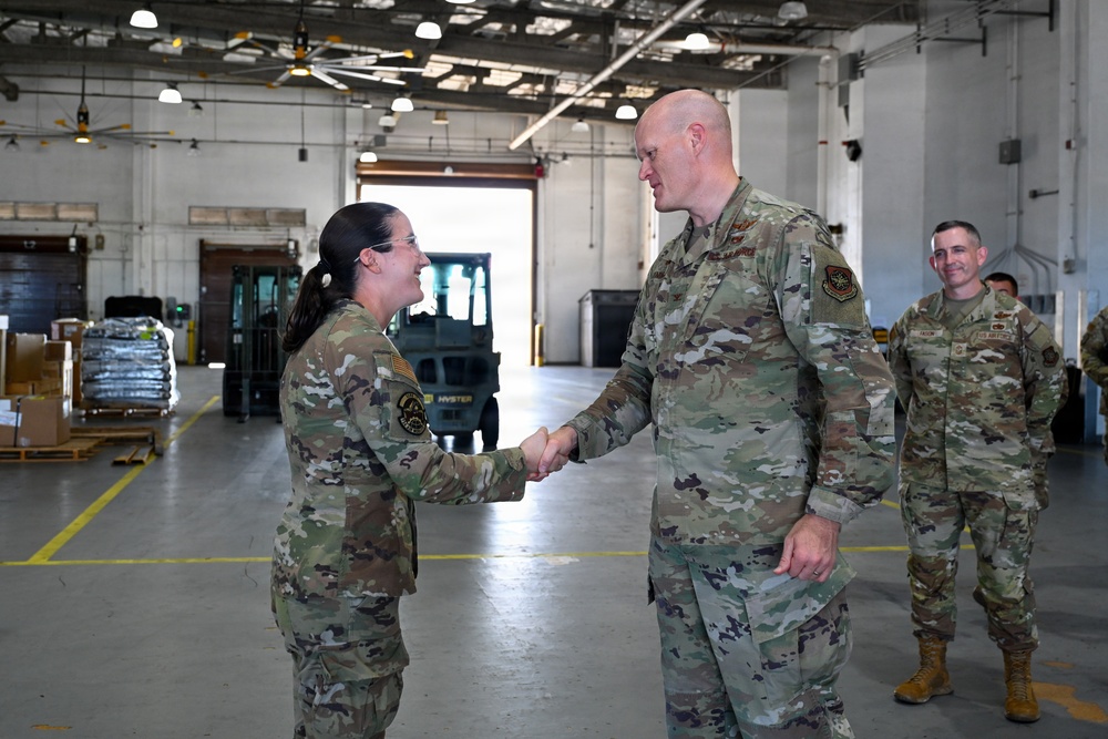 515 AMOW Command Team Visits 734 AMS at Andersen AFB