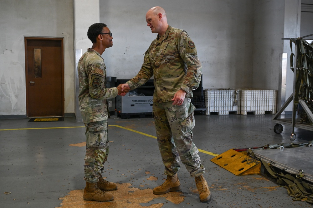 515 AMOW Command Team Visits 734 AMS at Andersen AFB