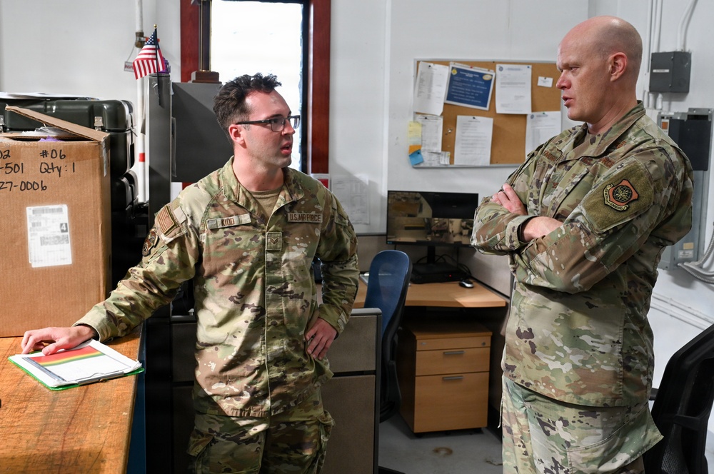 515 AMOW Command Team Visits 734 AMS at Andersen AFB