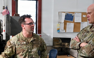 515 AMOW Command Team Visits 734 AMS at Andersen AFB