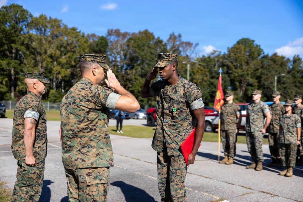 Corporals School NAM ceremony