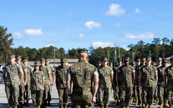Corporals School NAM ceremony