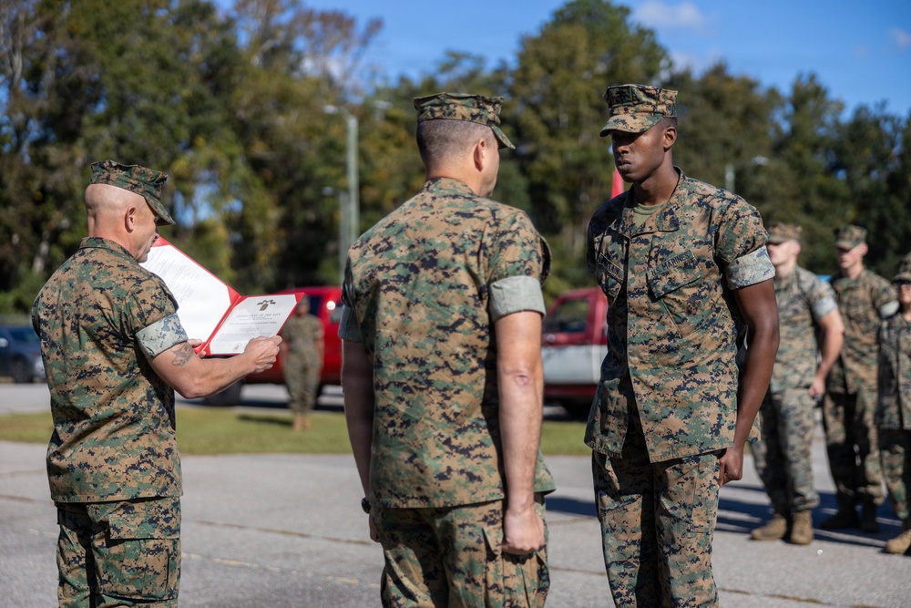 Corporals School NAM ceremony