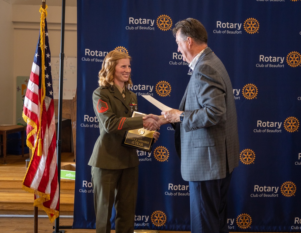 Beaufort Rotary Club presents Service Member of the Year awards