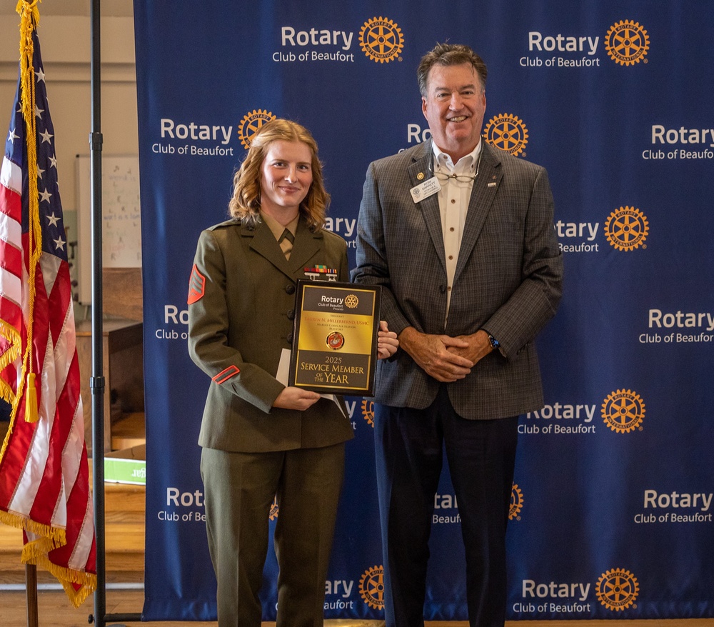 Beaufort Rotary Club presents Service Member of the Year awards