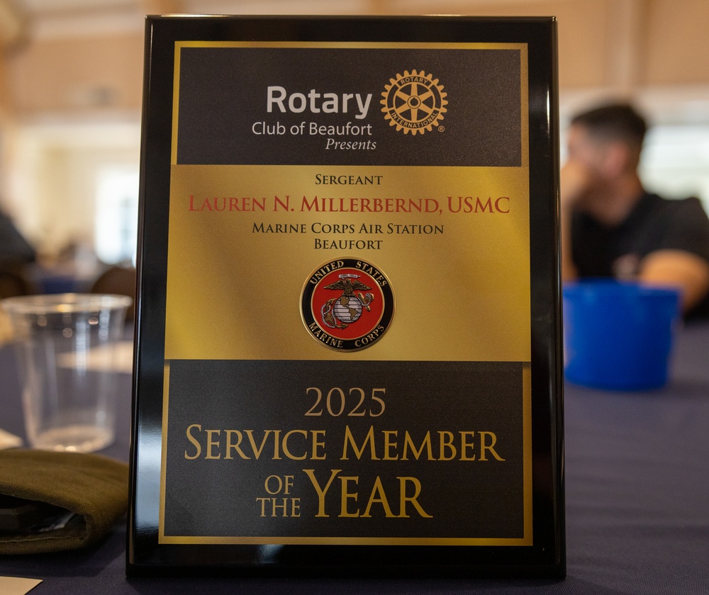 Beaufort Rotary Club presents Service Member of the Year awards