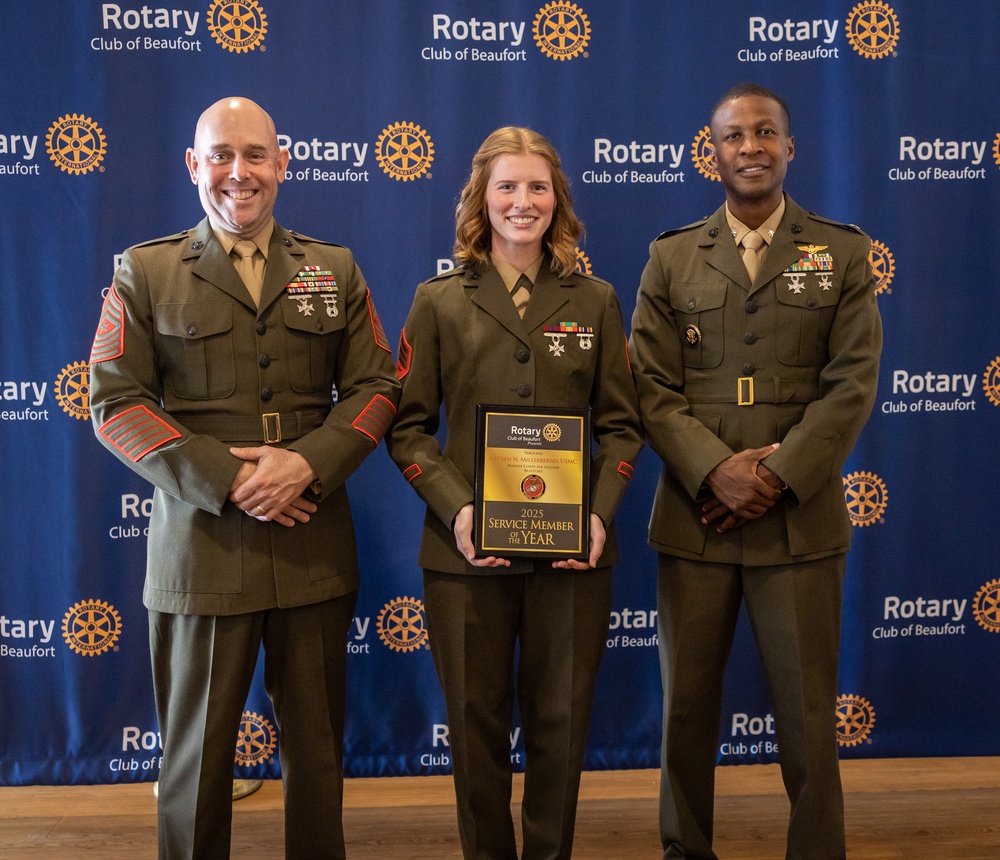 Beaufort Rotary Club presents Service Member of the Year awards