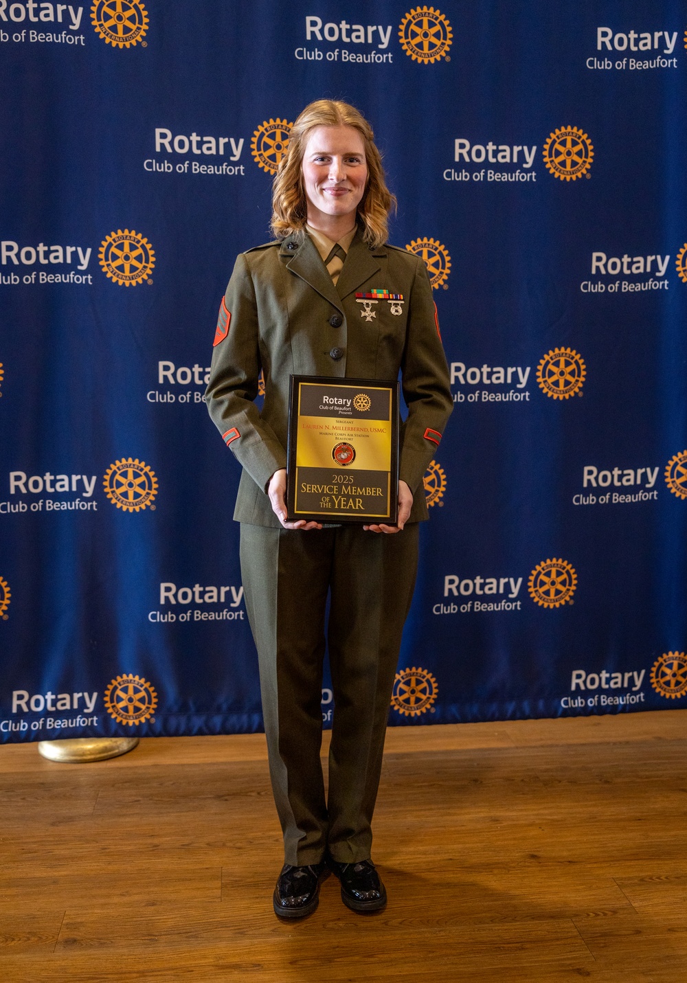 Beaufort Rotary Club presents Service Member of the Year awards