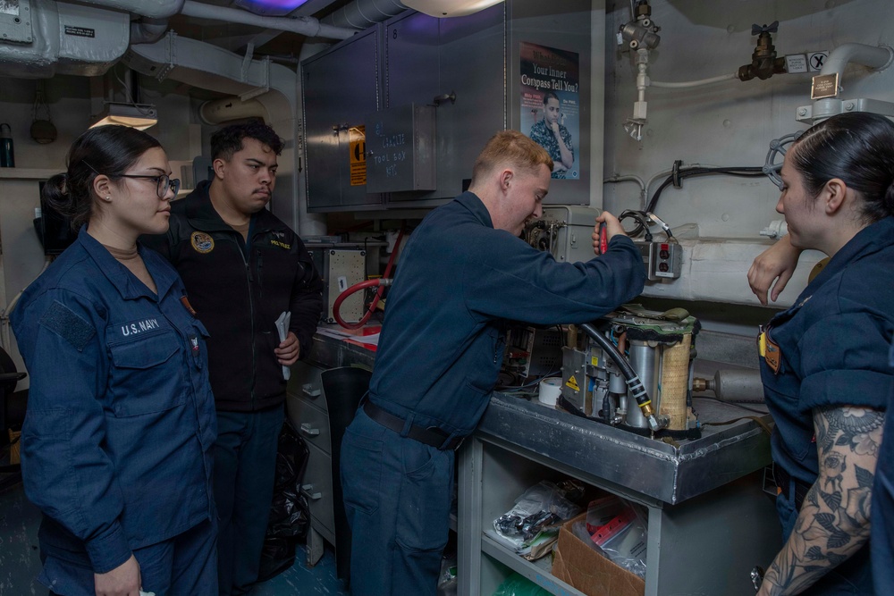 Abraham Lincoln conducts routine operations