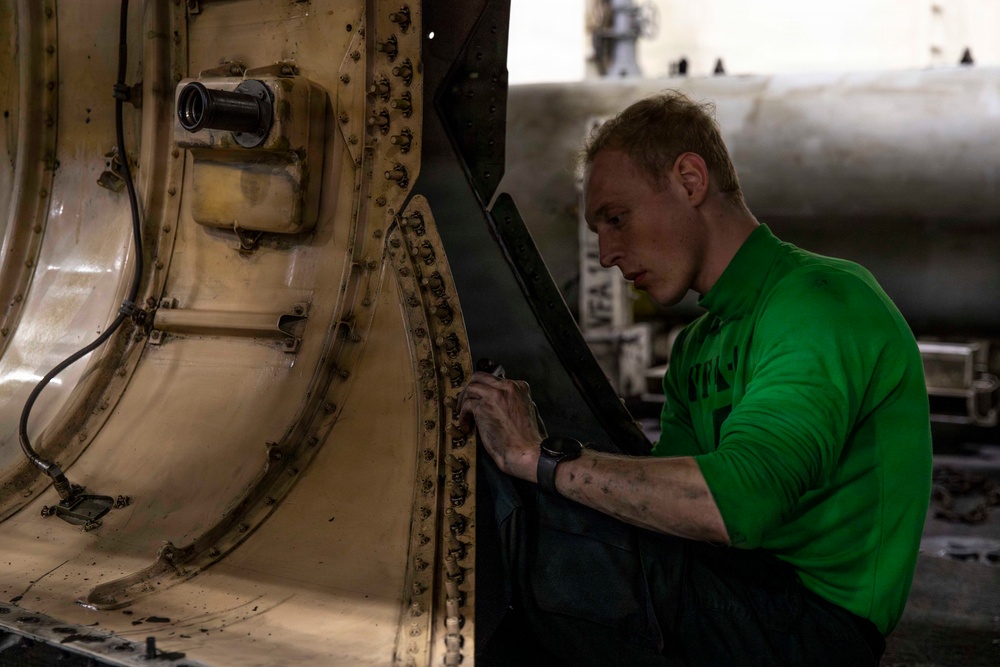 Abraham Lincoln conducts routine operations