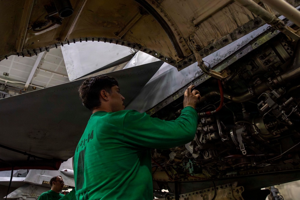 Abraham Lincoln conducts routine operations