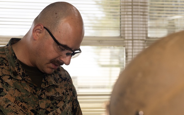 Navy Hospital Corpsman, train in Valkyrie Emergency Blood Transfusion Program