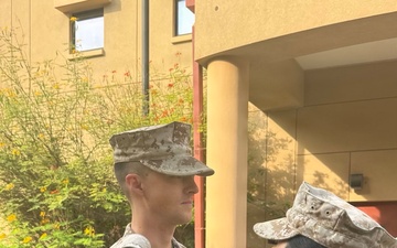California Native Assigned to TF 51/5th MEB Promotes to First Lieutenant in the U.S. Marine Corps