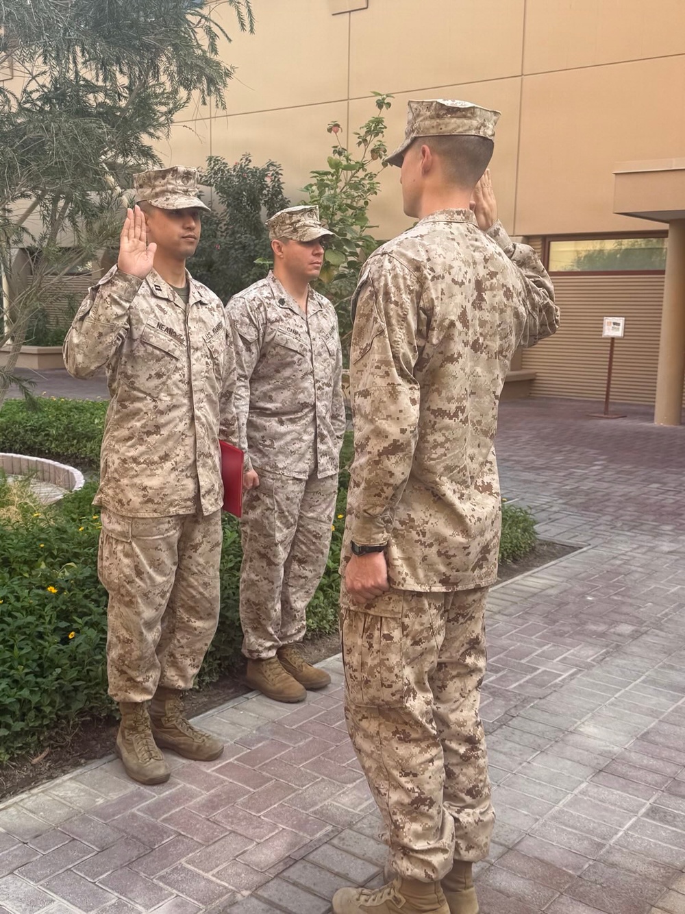 California Native Assigned to TF 51/5th MEB Promotes to First Lieutenant in the U.S. Marine Corps