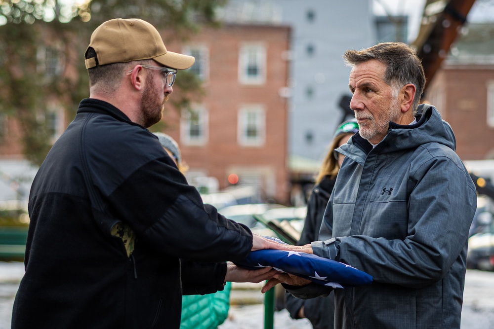 PNSY Retire Flag Kevin Roberge
