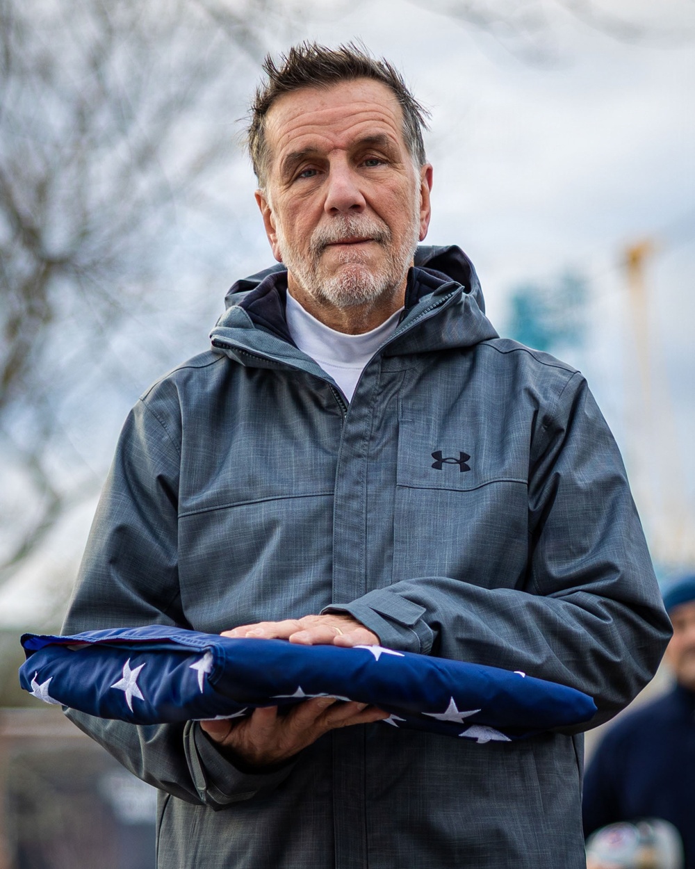 PNSY Retire Flag Kevin Roberge