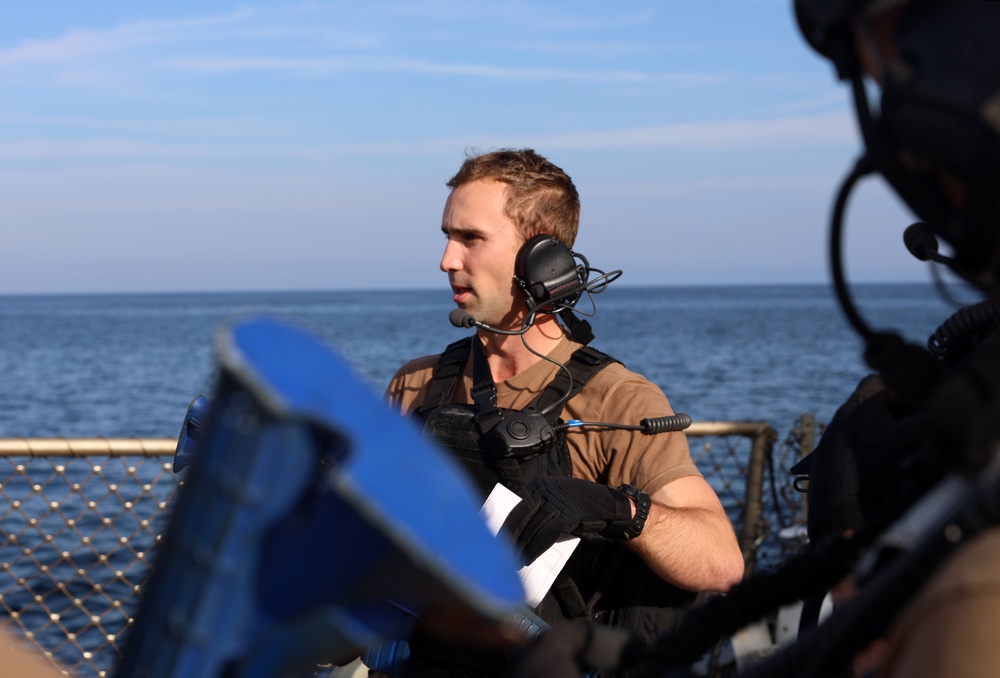 USS Roosevelt (DDG 80) Conducts VBSS Drills in the Gulf of Oman