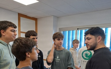 Sailors participate in language exchange event with local high school students