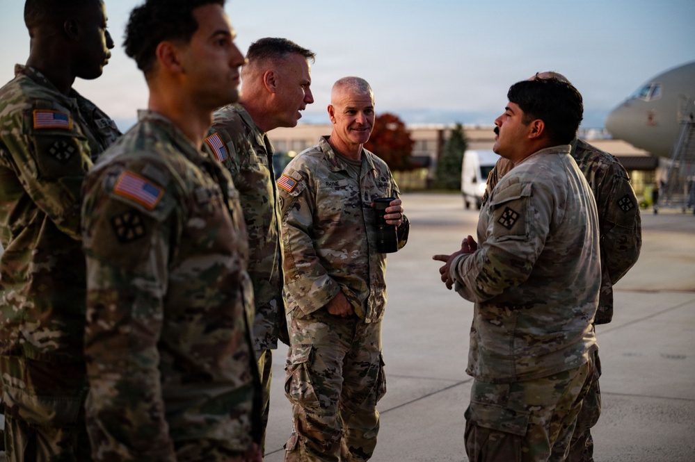 Friends and family welcome home 990th EVCC Soldiers