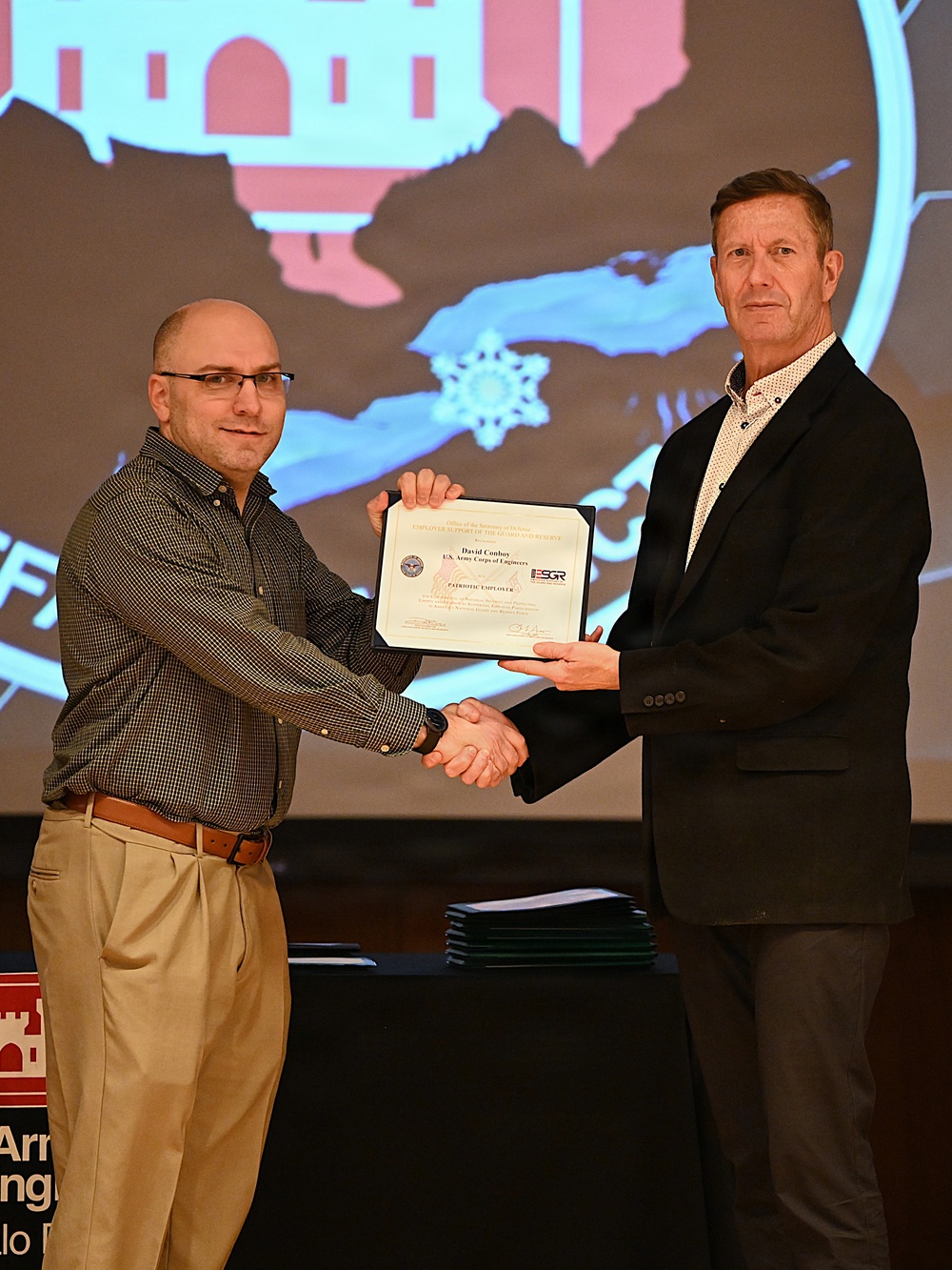 Superior Performance: Conboy receives Certificate of Patriotic Employment
