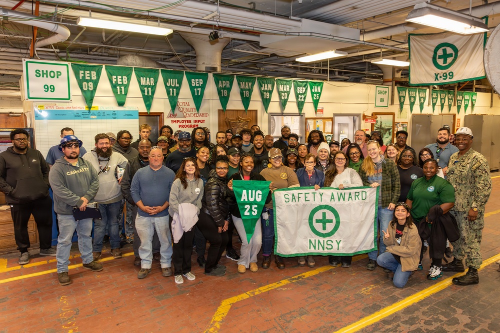 NNSY's Shop 89 Wins August 2025 Safety Flag